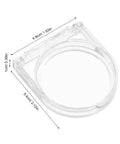 Transparent 41mm Adhesive Power Button Cover Kit, flip top switch panel protector dimensions shown
