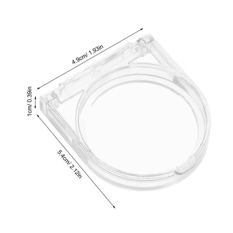 Transparent 41mm Adhesive Power Button Cover Kit, flip top switch panel protector dimensions shown