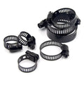 Premium 60 Count Stainless Steel Adjustable Worm Gear Hose Clamps In Matte Black Fit 6 To 38mm Pipes And Hoses For Heavy Duty Auto And Industrial Projects That Need Rock Solid Grip, matte black hose clamps
