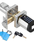 Keyless Entry Smart Door Lock With Bluetooth And App Control No Keys Needed, Keypad, RFID Card, IC Card and mechanical key backup.