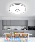 15 Inch LED Flush Mount Ceiling Light 40W 3800 Lumens Daylight 5000K in a kitchen setting
