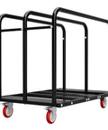 2 In 1 Furniture Dolly 1000 Lbs Adjustable Moving Cart with Multi Slot and Flatbed Modes, heavy duty, 360 degree swivel PU wheels