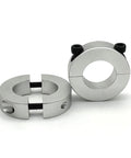 Heavy Duty High Grade Aluminum Clamping Ring Adjustable 13mm To 30mm Inner Diameter Single Split Collar Secures Drive Shafts Gearboxes Motor Bases Providing Rock Solid Stability For Industrial Use Ensuring Long Lasting Performance Reliability Daily, silver split collar