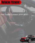 Vehicle fitment graphic showing heavy duty rear brake drums for Ford Transit Connect 2010 to 2013 two pack.