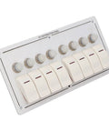 8 Gang Aluminum Alloy Marine Switch Panel With Red LED Indicators And IP65 Waterproof Rating, showing toggle switches and reset