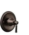 Oil Rubbed Bronze Dartmoor Tub And Shower Trim Kit With Posi-Temp Valve Compatibility, shower head, handle, and spout detail