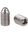 Rock Solid 304 Stainless Steel Spring Plunger M6 Grub Bolt Featuring Precision Ball Detent Fastener 30mm Long set screws.