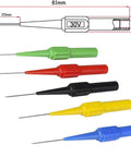 15 Piece Back Probe Pin Set With 0.7mm On Destructive Insulation Piercing Probes For Multimeter Testing 4mm Banana Plug Compatible