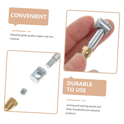 Heavy Duty Hidden Fastener Kit Knockout Strength Cabinet Screws And Door Hinge Mounting Hardware Straight Up Reliable For Quick Furniture Assembly No Brainer Wood Joiners