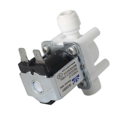 AC 110V Inlet Water Solenoid Valve One Quarter Inch Quick Connect Normally Closed High Pressure Electric Valve For RO Systems