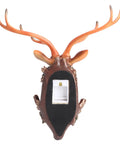 Vintage Deer Head Resin Wall Hook Hangs Heavy Coats Keys Totes And Towels Super Slick Home Decor Organizer with antlers.