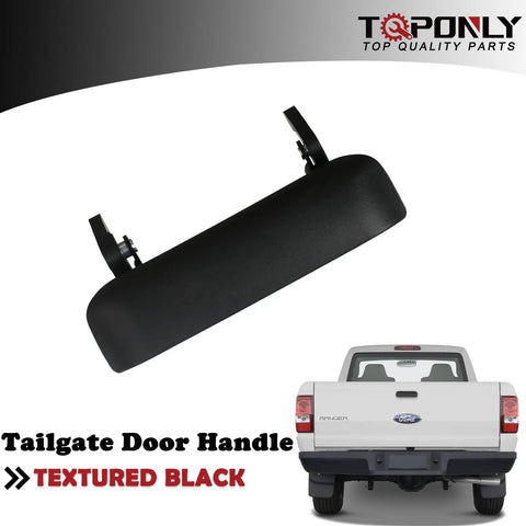 Tailgate Door Handle Replacement For Ford Ranger 1998-2011 And Mazda B2300 B3000 B4000 2001-2010 Textured Black Exterior Rear