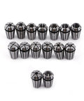 Er11 Collet Set For CNC Engraving And Milling Lathe Tooling Kit 15 Piece Spring Collet Set With 1mm To 7mm And 1 Eighth Inch And 1 Quarter Inch
