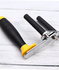 Straight Up Heavy Duty Drywall Lifter For Moving Gypsum Panels And Tile, featuring rubber grip handles and steel frame.