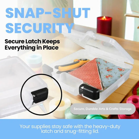 Straight Up Durable 10 Inch Quick View Deep Case For Arts And Crafts Keeps Your Paint Tubes Brushes Scissors And Creative Stash Totally Organized In This Translucent Carry Box