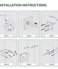 Installation steps for Beefy Double Sided Gate Latch For Outdoor Fences And Wood Gates With Dual Handles On Both Sides Aluminum Alloy