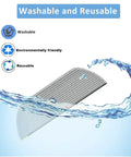 Replacement Mop Pads For Robot Vacuums, Washable Reusable Microfiber Soft Pads, image showing microfiber pad with water splash.