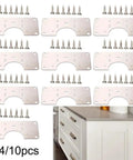 Stainless Steel Hinge Repair Plates Kit For Quick Kitchen Installations And Fixes With 1, 4 Or 10 Plates And Screws