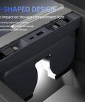 Tesla USB Hub For Model Y Juniper 2025 2026 And Model 3 Highland 2024 2025 With Sliding Cover and U-shaped design