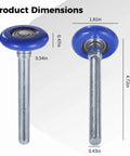 10 Pcs 1.8 Inch Nylon Garage Door Rollers With 4.7 Inch Stems Quiet Replaceable Wheels For Garage Doors Barns And Warehouses