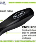 Endurogrip 8 Piece Screwdriver Set With Multi Size Slotted And Phillips Bits, Electrician Grade Comfort Grip Handle close-up