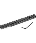 Ruger 10/22 Picatinny Rail Scope Mount With 20 MOA, CNC Machined 6061 T6 Aluminum, Matte Black Finish, Made In USA, with tool