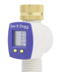 P3 Water Flow Meter With Heavy Duty Brass Swivel For Outdoor Hose, Accurate To One Tenth Gallon, Easy To Attach, LCD Display