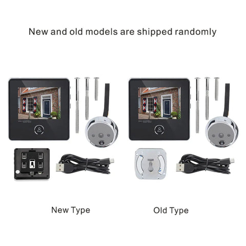 No-Nonsense Digital Door Peephole Viewer and Video Doorbell With 3MP Camera, 90 Degree Wide Angle, IR Night Vision, New and Old Models