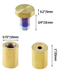 Premium Gold Standoff Screws For Acrylic Signs Rock Solid Display Hardware Heavy Duty Wall Mount Brackets 0.75 inch size