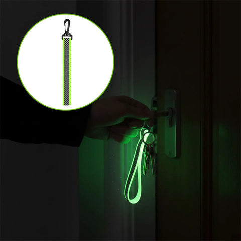 6 Pack Reflective Straps Glow In The Dark High Visibility Backpack Tags for keys illuminating door lock at night