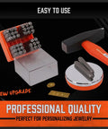 Easy To Pick 37 Piece Metal Letter And Number Stamp Set Six Millimeter Stamps For Jewelry Metal Leather And DIY Projects with tools