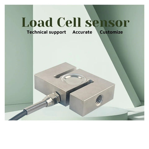 S Shape Tension And Compression Load Cell Sensor Indicator Instrument For Control System Applications, steel casing, angled view