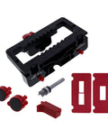 Self Clamping Door Hinge Jig With Pro Grade Adjustments And Latch Templates, Rout Mortises From 2.5 To 4.5 Inches