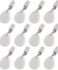 12 Piece Teardrop Marble Tablecloth Weights With Metal Clips White For Indoor Outdoor Use For Patio Picnic Garden Keeps Linens From Slipping And Adds Elegant Stone Look