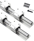 Heavy Duty SBR16 1200mm Linear Rail Kit With Two Rails And Four SBR16UU Bearing Blocks, 16mm Guide, 47.2 Inch Length, screws included