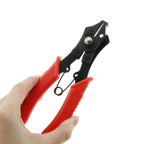 4 In 1 Multifunctional Carbon Steel Snap Ring Pliers For Car AC Compressor Clutch Fix with heat treated jaws.