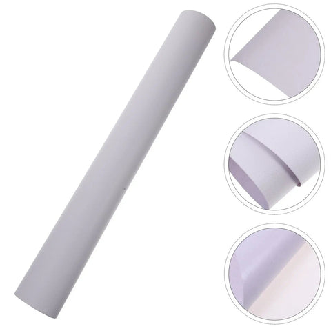 Slick White Peel And Stick Wallpaper Roll Waterproof Self Adhesive PVC Wall Covering in a roll, perfect for easy applications.