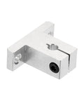 SK6 Aluminum Linear Rod Rail Shaft Support, 6mm Diameter, Rhombus Clamp for CNC Machines, Silver Tone Bracket Single View