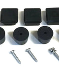 Jeep Spare Tire Carrier Plug And Bumper Kit For CJ7 CJ8 Willys Scrambler And Wrangler 1976-1986 with rubber bumpers and screws