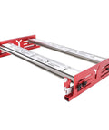 Red and silver Router Sled For Slab Flattening, DIY Woodworking Sled Jig, Portable And Adjustable Slab Flattening Tool For Wood