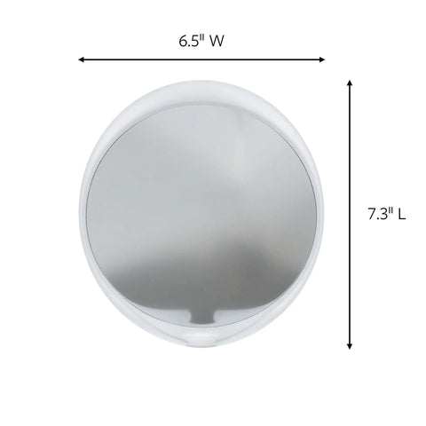 Fog Resistant Shower Mirror With 2 Water Resistant Strips For Damage Free Bathroom Organization No Tools Required Holds Stronger Than Suction Cups Great For Shaving In The Shower