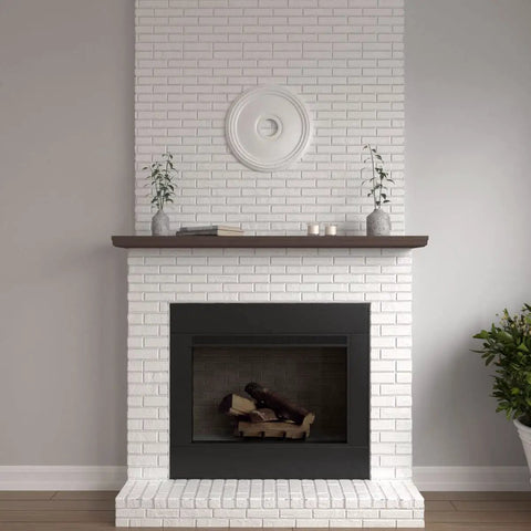 Diane Ceiling Medallion 18 Inch Outer Diameter For Canopies Up To 5 3 8 Inch Lightweight Primed Wood Decor above fireplace