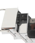 Top view of Built Tough Heavy Duty Stainless Steel Tool Chest With Three Layers And Five Deep Trays Portable Metal Toolbox.