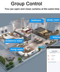 Motorized Curtain Rod System With Remote, No Fuss Voice Control Ready, Alexa Google Home Tuya App Compatible, Automatic Curtain Opener for Up to 165 Inches, Thick Aluminum Track, Quiet DC Motor, Easy Install, Modern Smart Curtains group control for bedroom, kitchen, living room