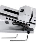 Pro Grade Shop Ready 5 Inch Screwless Sine Vise For Milling And Grinding 0 To 45 Degree Adjustable Tilt Ultra Precise Hardened Steel