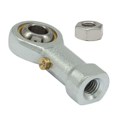 Heavy Duty Female Rod End Bearing With 1/4 Inch Bore And 1/4-28 Right Hand Thread, Industrial Alloy Steel, Corrosion Resistant, 4 Pack Built Tough For Real World Machines And Projects. with lock nut