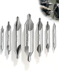 Kickass Center Drill Bit Set Built For Heavy Lifting And Precision Spotting On Steel Aluminum Or Cast Iron Lathe Machines For Any Serious Shop Upgrade Today, seven carbide bits, sizes 1.5-5mm, HSS material.
