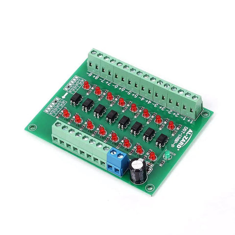 8 Channel Voltage Level Converter Module From 24V To 3V3 For MCU And PLC PNP NPN Signal Translator Fast 20KHz Conversion Handy PCB Board For DIY Pros Everyday