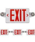 Red Exit Sign With Emergency Lights Battery Backup UL Listed 120/277V Commercial Emergency Lighting Kit For Business 4 Pack