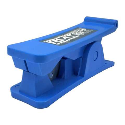 Air Suspension Line Hose Cutter Tool Pro Grade With Safe Blade Design in blue, featuring stable handle and precise slot for clean cuts